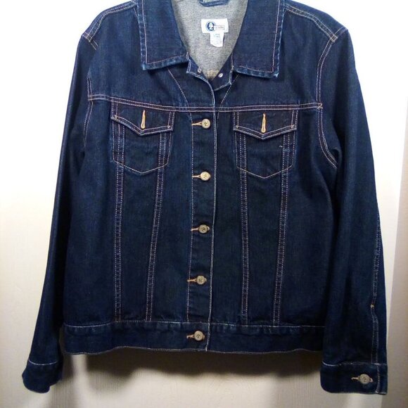NWOT Arizona Jean Company Denim Jacket Large - Picture 3 of 9
